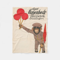 Poster De Cirque vintage D'Un Singe Portant Des Ba