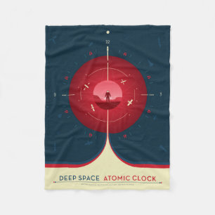 Couverture Polaire Poster de l'horloge atomique Deep Space, version r