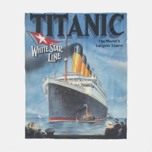 Couverture Polaire Poster Titanic Blanket