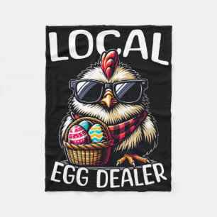 Couverture Polaire Poule de Pâques Poule Vendeur d'œufs local