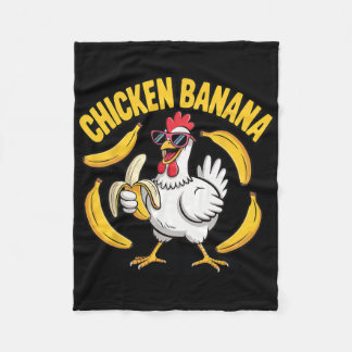 Couverture Polaire Poulet drôle Nana Hommes Femmes Enfants Design 