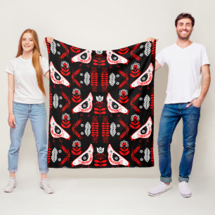 Couverture Polaire Poulet Hen Folk Art