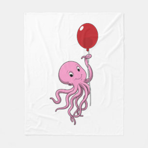 Couverture Polaire poulpe avec ballon