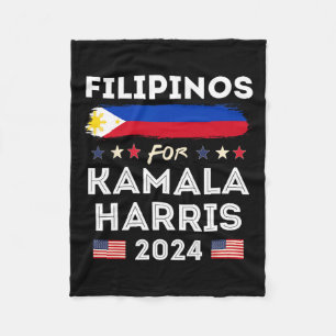 Couverture Polaire Pour Kamala Harris 2024 Philippines Drapeau patrio