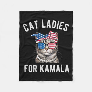 Couverture Polaire Pour Kamala Harris Chat Ladies Usa 2024 Womens