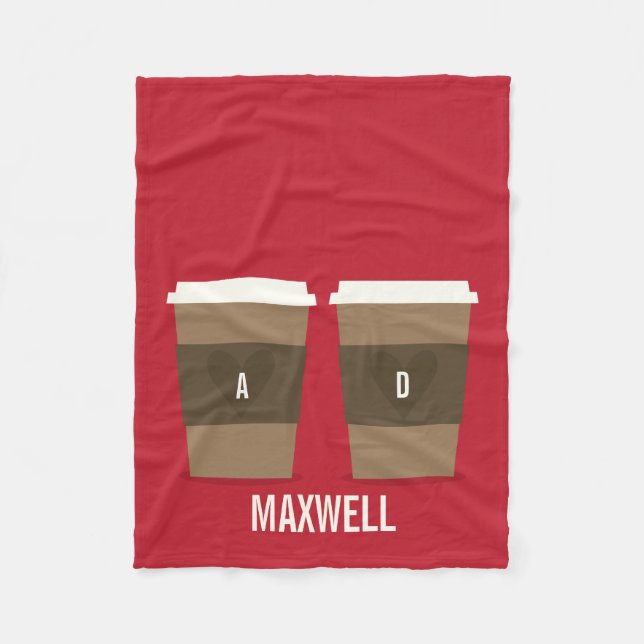 Couverture Polaire Pour l'amour du café (Devant)