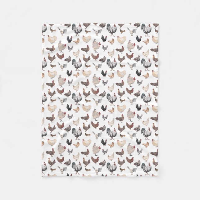 Couverture Polaire Pour les amateurs de poulet (Devant)