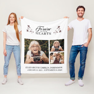 Couverture Polaire Pour toujours dans nos coeurs dans la mémoire aima