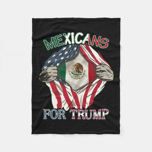 Couverture Polaire Pour Trump 2024 Mexique États-Unis (Devant)