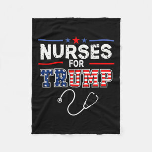 Couverture Polaire Pour Trump 2024 Soutenez Donald Trump - Le drapeau