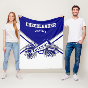 Couverture Polaire Pour un Pom-pom girl 📣 - Bleu, gris et blanc