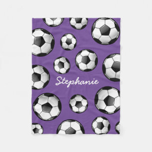 Couverture Polaire Pourpre nommé fait sur commande du football