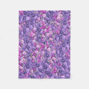 Couverture Polaire Pourpre rose gothique vintage de lavande
