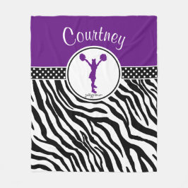 Couverture Polaire Pourpre votre pom-pom girl nommé d'impression de