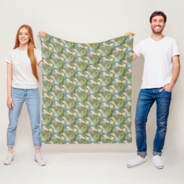 Couverture Polaire Poussière de Motif Daffodil de Couronne nuptiale.