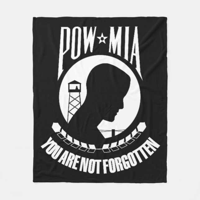 Couverture Polaire "POW MIA Fleece Blanket" (Devant)