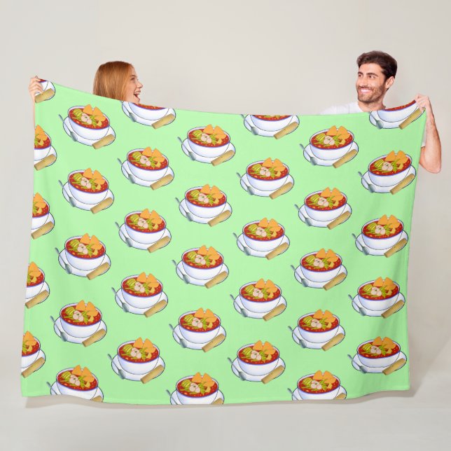 Couverture Polaire Pozole Rojo De Pollo (En situation)