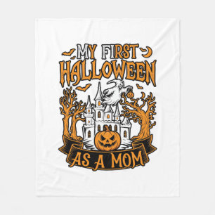Couverture Polaire Premier Halloween en tant que maman Château fantôm
