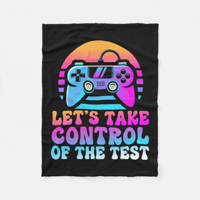 Couverture Polaire Prenez Le Contrôle Du Test - Amateurs De Jeu Jour  (Devant)