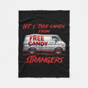 Couverture Polaire Prenons des bonbons à des étrangers Drôle Hallowee
