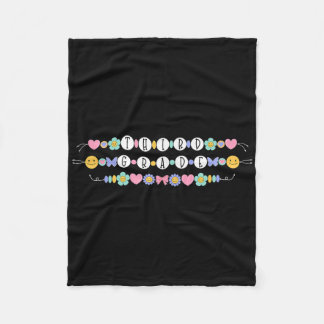 Couverture Polaire Preppy Retour À L'École Troisième Classe Bracelet