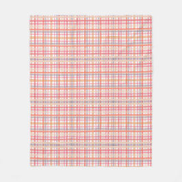 Couverture Polaire Pretty Pastel Plaid