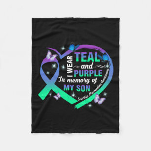 Couverture Polaire Prévention Sensibilisation Je Porte Le Violet Turq