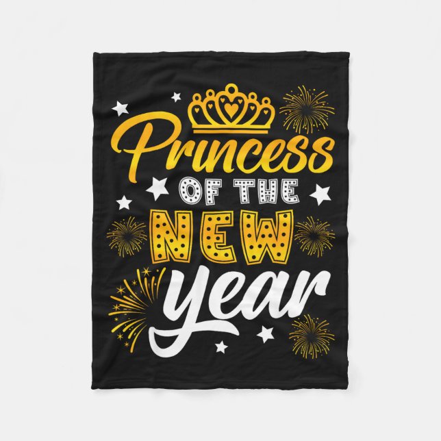 Couverture Polaire Princess Of The New Year 2026 New Years Eve Firewo (Devant)