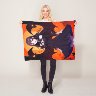 COUVERTURE POLAIRE PRINCESS VAMPIRE DES BATS - GOTHIQUE