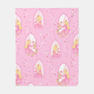 Couverture Polaire Princesse avec des roses