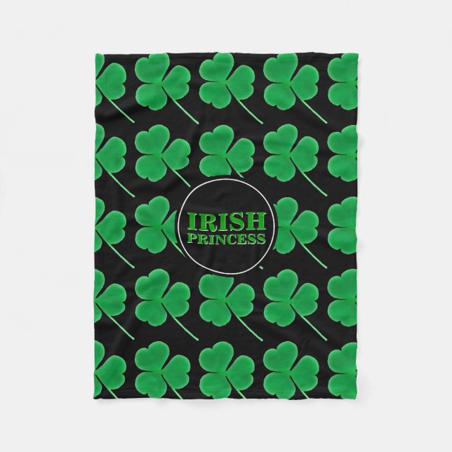 Couverture Polaire Princesse irlandaise Hers des shamrocks | du jour (Devant)