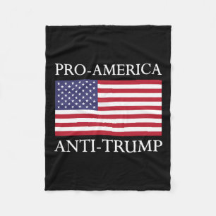 Couverture Polaire Pro-amérique Anti-trump - Drapeau américain Résist