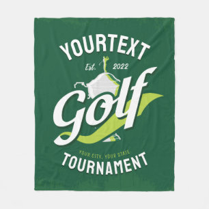 Couverture Polaire Pro Golfer NAME Golf Trophée Tournoi de golf