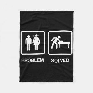 Couverture Polaire Problème résolu Funny Pool Billard Joueur T Chemis