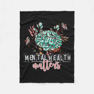 Couverture Polaire Problèmes de santé Fleur Mind Cerveau Autosoignant