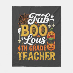 Couverture Polaire Professeur de 4e année Faboolous Halloween