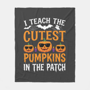 Couverture Polaire Professeur Halloween Citrouilles les Plus Mignonne