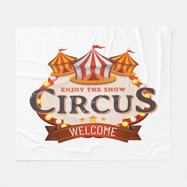 Couverture Polaire Profitez du cadeau de cirque (Devant (Horizontal))