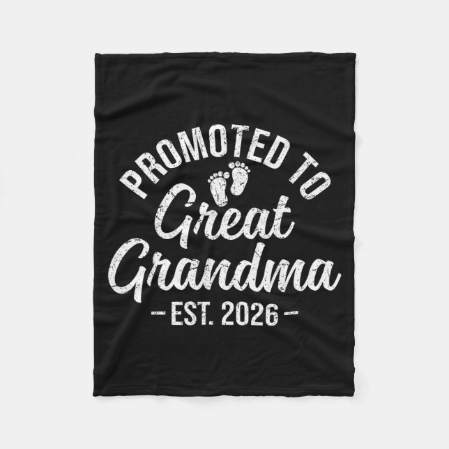 Couverture Polaire Promoted To Great Grandma Est 2026 First Time New  (Devant)