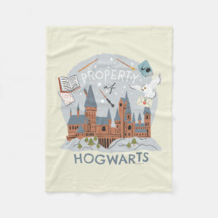 Couverture Polaire Propriété de Hogwarts Cartoon Graphic
