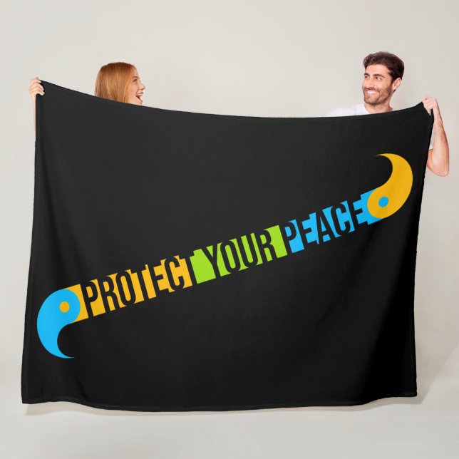 Couverture Polaire Protect Your Peace Mental Health Wellness Mindful (En situation)