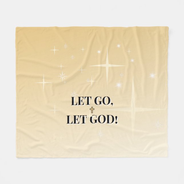 Couverture Polaire Protected by His Light Let Go Let God (Devant (Horizontal))