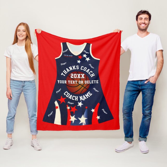 Couverture Polaire Protection NetBall personnalisée commandée (En situation)