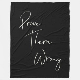 Couverture Polaire Prouvez-Leur Une Citation Inspirationnelle Incorre