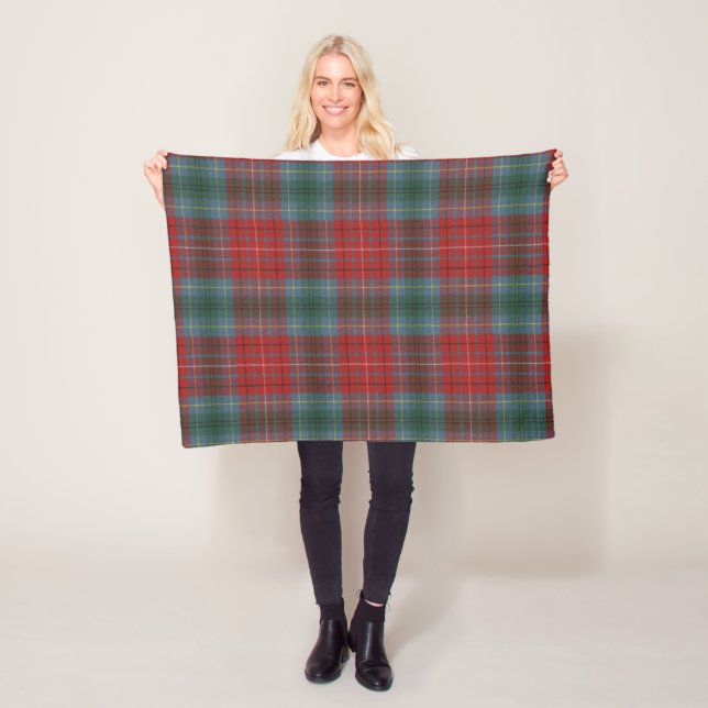 Couverture Polaire Province de la Colombie-Britannique Tartan origina (En situation)