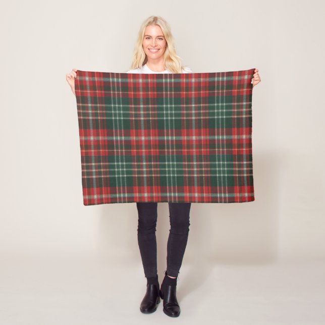 Couverture Polaire Province du Nouveau-Brunswick Tartan original (En situation)