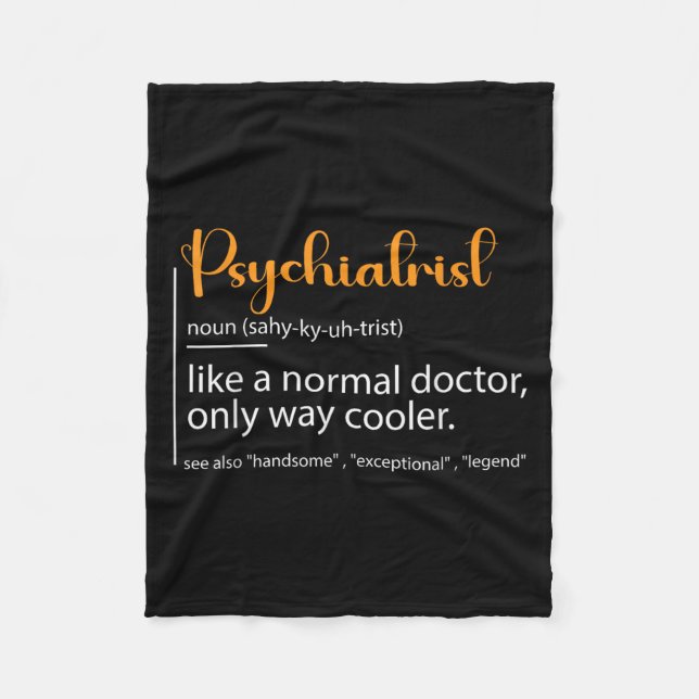 Couverture Polaire Psychiatrist Definition Psychiatry Doctor Speciali (Devant)