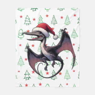 Couverture Polaire Pterodactyle de Noël