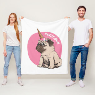 Couverture Polaire Pugicorn