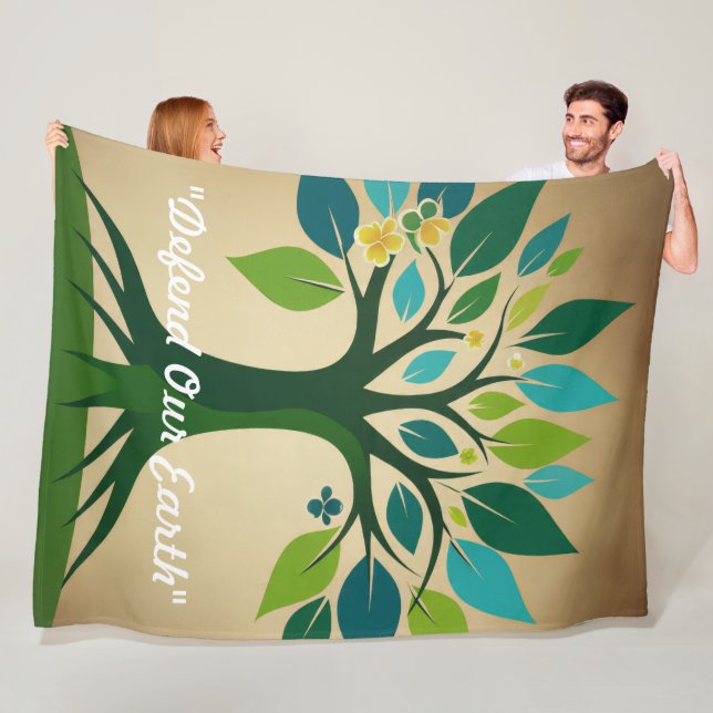 Couverture Polaire "Puissance de guérison de la Terre" (En situation)